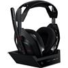 Logitech Cuffie gaming Logitech G Astro A50 Gen5 A padiglione Wireless/Bluetooth con microfono e base di ricarica Nero [939-002224]