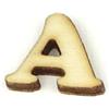 Lettera A Lolly in legno cm 1,5