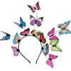 TPZORJX 1pcs Cerchietto Farfalla Donna e Forcina Farfalla, cerchietto carnevale donna，Cerchietto Fascia Farfalla Fascinator con Mollette Capelli Farfalle Bambina Carnevale Festa Sposa Accessori
