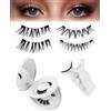 TPZORJX Ciglia Finte Magnetiche,Magnetic Lashes Riutilizzabili con Applicatore,Non Richiede Colla,Naturali Ciglia Finte Magnetiche Facili da Indossare Rimuovere con Scatola Regalo (Set-B 2 Paia)
