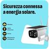 OMAJIN by Netatmo, Telecamera Wi-Fi Esterno Senza Fili a Batteria, con Pannello Solare, visione notturna HD, sirena da 105 dB, rilevamento persone-movimenti-suoni, 2 Vie Audio, IP55, WIFI 2.4, OSC-01
