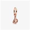 Pandora Charm Pendente lettera b placcato oro rosa Donna Pandora