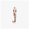 Pandora Charm Pendente lettera j placcato oro rosa Donna Pandora