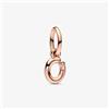 Pandora Charm Pendente lettera o placcato oro rosa Donna Pandora