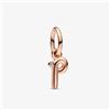 Pandora Charm Pendente lettera p placcato oro rosa Donna Pandora