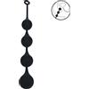 Levelz Silicone Waterdrop Anal Balls XXL 60mm Black
