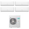 Hisense - Climatizzatore Inverter Hisense Hi Comfort Wi-fi Quadri Split 7000+7000+7000+18000 Btu 5AMW125U4RTA R-32 A++