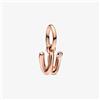 Pandora Charm Pendente lettera w placcato oro rosa Donna Pandora
