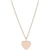 Fossil Collana Da Donna Vintage Iconic, Lunghezza Totale: 18''+2'' Catena Di Estensione Collana In Acciaio Inossidabile Oro Rosa, JF03021791
