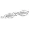 Trio Plafoniera Lumos LED cm.72 Potenza 26W 4000K Cromo Alluminio