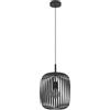 Eglo Sospensione Romazzina Attacco E27 - 1 Luce 40W Ø32,5 colore Acciaio e Nero