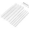 Emuca - Gambe quadrate e struttura per tavolo, 50x50mm, 750x750, Verniciato bianco, Acciaio
