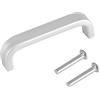 Fdit 4 maniglie in lega di alluminio per casa, cassetti, armadio, comò, hardware con viti (64 mm)