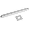 Garosa Soffione doccia a pioggia 30 cm con braccio di estensione cromato, tubo prolunga per cabina doccia da parete o soffitto - design moderno facile installazione bagno