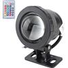 Garosa Faretto da Giardino per Esterni Impermeabile con Luce Subacquea a LED RGB 12V 10W con Telecomando(Black plastic coated aluminum)