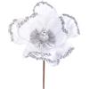 Fiore Catleia bianco h 15 cm