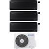 Samsung Condizionatore Samsung Inverter Trial Split Windfree Black 9000+9000+12000 Con Aj068txj3kg/Eu R-32 Classe A+++ Wifi - New 9+9+12