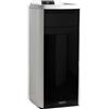 Laminox Termostufa A Pellet Laminox Idroventilata Modello Tina Lux 20 Kw Black Line Version Colore Bianco