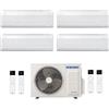 Samsung Condizionatore Samsung Inverter Quadri Split Windfree Elite S2 7000+9000+9000+12000 Con Aj080txj R-32 Classe A++ Wifi - New 7+9+9+12
