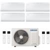 Samsung Condizionatore Samsung Inverter Quadri Split Cebu S2 Wi-Fi 9000+9000+9000+9000 Con Aj080txj R-32 Classe A++ Wifi - New 9+9+9+9
