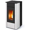 Mcz Stufa A Pellet Ad Aria Ventilata Mcz May Air 7 S1 - 7 Kw In Acciaio Colore White