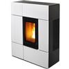 Mcz Stufa A Pellet Canalizzabile Mcz Stream Comfort Air 12 M1 Maestro 12 Kw In Acciaio Bianco