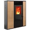 Karmek One Stufa A Pellet Karmek One Mod. Alice 14,3 Kw Ad Aria Ventilata In Acciaio Beige