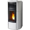 Mcz Stufa A Pellet Mcz Club Hydromatic 16 Top E Fianchi In Ceramica Maestro M1 - 16 Kw Bianca