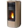 Mcz Stufa A Pellet Mcz Club Hydromatic 16 Top E Fianchi In Ceramica Maestro M1 - 16 Kw Sabbia