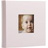 Pearhead Album fotografico, idea regalo per neonato, battesimo o battesimo, 50 pagine, grigio con pois bianchi