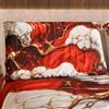 PETTI Artigiani Italiani MARBLELIZED - Coppia Federe Cuscino Letto 50x80 Stampate Fronte/Retro, Federe Copricuscini, Coppia Federe Eleganti Effetto Marmo Rosso, Idea Regalo, 100% Made in Italy
