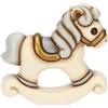 THUN - Cavallino a dondolo lui - ceramica - Collezione Bomboniera - 2.8 x 7 x 6.4 cm