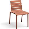 KONTE.DESIGN Set di 6 sedie GANDIA in polipropilene arancione, impilabili