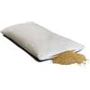 Giraffenland Cuscino con miglio bio 40x80cm,Guanciale - Cotone spigato bianco, con bucce di miglio bio, direttamente riempito
