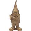L & P Home & Gifts Lesser & Pavey, statuette dorate di gnomi che si comportano male, per decorare la casa, ornamenti ideali come regalo di amicizia per donne e uomini, grazioso centrotavola e accessori per il soggiorno