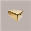 LUCGEL Scatola Baule + Coperchio Carta Oro 580x370x340 mm 1 pezzo