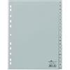DURABLE Hunke & Jochheim - Indice in polipropilene A-Z, colore grigio, formato A4, 215/230 x 297 mm, 20 fogli