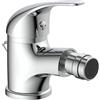 SCHÜTTE 41200 Rubinetto per bidet ATHOS, rubinetto per bidet, incl. gruppo di scarico con asta di trazione, bocca miscelatrice di marca orientabile, rubinetti per bidet, cromato