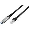 DIGITUS Cavo adattatore USB-A a RJ45 Cat. 6A S/FTP, 1 Gbit/s AK-300600-030-S