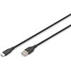 DIGITUS Cavo di alimentazione in silicone USB-A a USB-C, USB AK-300340-005-S