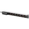 DIGITUS Striscia di alimentazione PDU Rack 19' con interruttore DN-95439