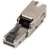 DIGITUS Spina modulare a cerniera RJ45 cat.6A, PoE+, 10GbE, STP DN-93636