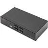 DIGITUS Switch KVM a 4 porte, 4K 60Hz, 4xDP IN, 1xDP OUT, 2xUSB A, 2x DS-12891