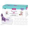 Buona Isonebial Kit Pulizia Cavità Nasali + Siringa Luer Lock + Ago Cannula + Nebulizzatore 20 Flaconcini