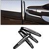 JNNJ 4 Pezzi Anteriore Posteriore Angolo Paraurti Guardia Protector, Auto Door Edge Guard Trim Molding Crash Scratch Protector, Striscia Di Protezione Anticollisione per Auto Camion SUV(Nero)