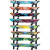 BiJun Supporto da parete per skateboard, schermo da parete per snowboard, mensola da parete orizzontale per sci, supporto di stoccaggio per skateboard, appendiabiti da parete per longboard