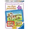 Ravensburger Italy I Miei Amici Animali Puzzle 3 Puzzle da 6 Pezzi, Multicolore, A1207062