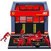 BBURAGO Pit stop ferrari con auto ferrari sf-24 #16 leclerc 1:43