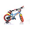 Superman Bici 16" Superman Dino Bikes - Bicicletta da Bimbo Supereroe