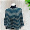 Fatto a mano PONCHO DONNA IN LANA LAVORATO ALL'UNCINETTO HANDMADE IDEA REGALO ARTIGIANALE